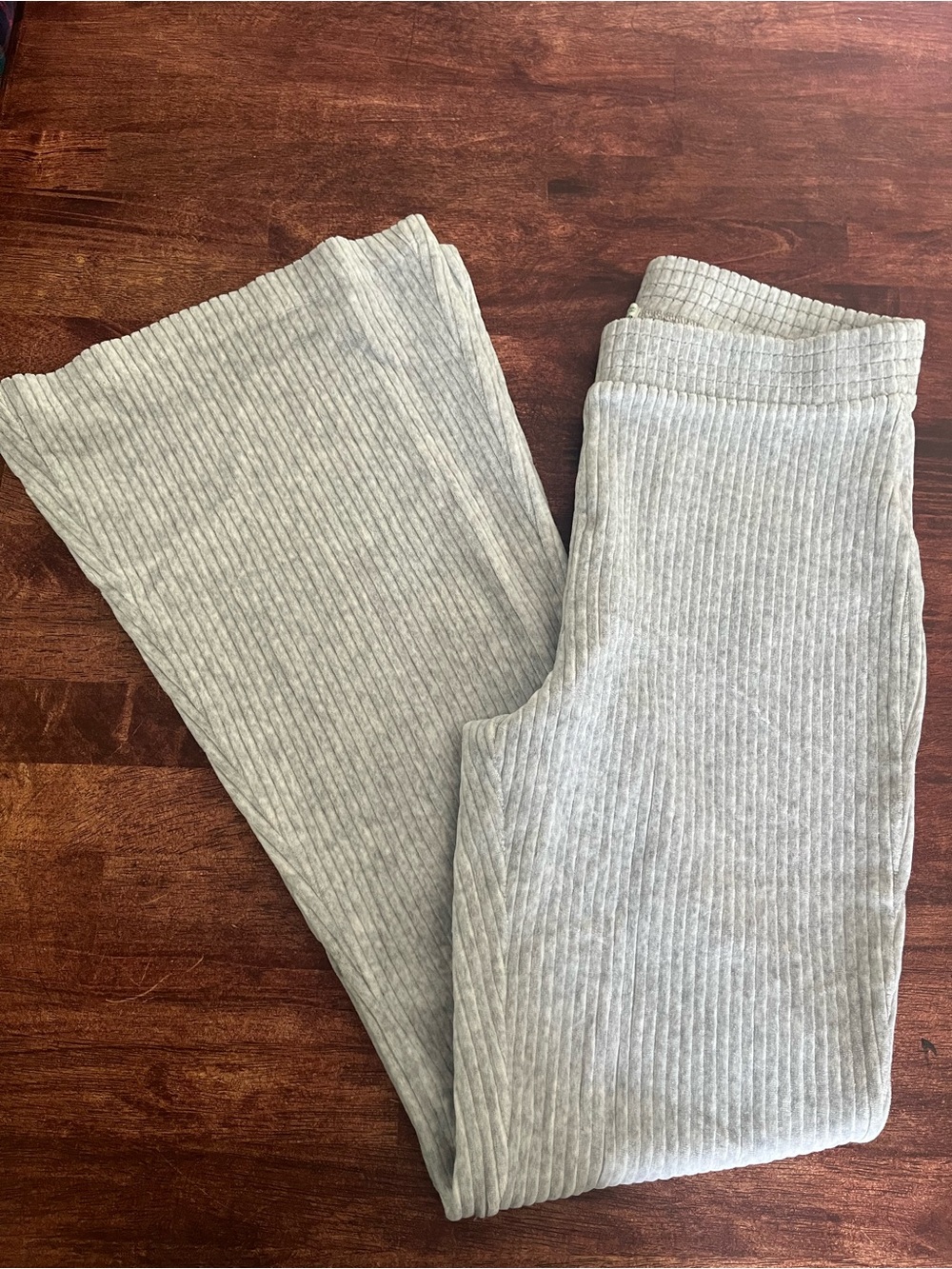 Aerie Ribbed Gray Lounge Pants